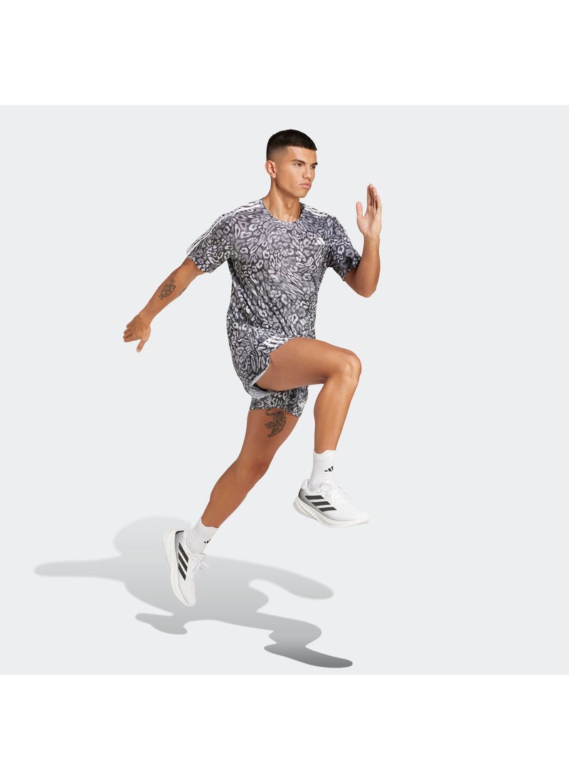 Adidas Own The Run Climacool 3 Stripes T-Shirt - Image 3